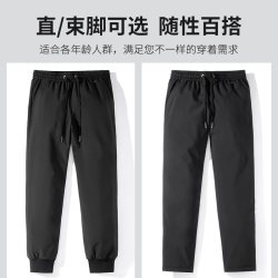 雪中飞 品牌正品羽绒裤子男外穿2026新款冬季加厚保暖抗寒纯鹅绒裤