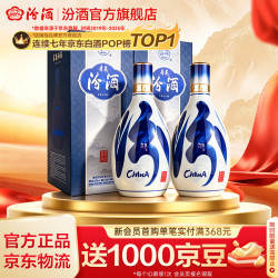 汾酒 青花20 53%vol 清香型白酒 500ml*2瓶 双支装