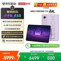 联想 Y700 8.4英寸OLED屏 16GB+512GB 紫色 5G平板电脑