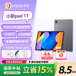 联想 小新 Pad 11 2025 11.0英寸 Android 平板电脑 标准含笔版 (2560*1600、天玑6300、8GB、128GB、WIFI、深空灰)