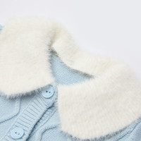 Paw in Paw 女宝宝卡通小熊针织开衫 蓝色 100cm