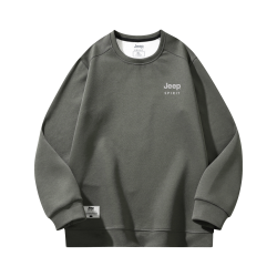 JEEP SPIRIT 男士圆领长袖卫衣 宽松套头 XL