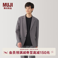 無印良品 MUJI 男式 夹克 男士外套早秋款 男装 西装小西服AD0UVA4S 烟熏棕色 XL 180/104A