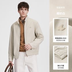 navigare 小帆船卡其色哈灵顿夹克男士秋季新款高级感休闲时尚外套