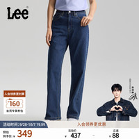 Lee 26懒懒裤 舒适直筒 深蓝色 28 女士牛仔裤