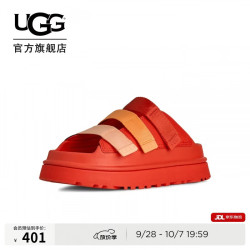 UGG 1167430RDPP 露趾拖鞋 辣椒红 37