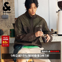杰克琼斯 2262UL011 E06 宽松透气 黑橄榄 M 男士夹克