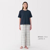 MUJI无印良品 女式双层纱织棉质家居服套装