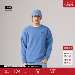 Levi's 26年秋季新款男士美式复古休闲LOGO印花长袖T恤 蓝色 S