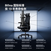 LiberNovo 动态人机工学椅人体工学椅电脑椅电竞椅办公椅可躺 深憩黑 48cm加长版