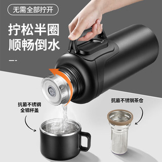 EATKM 保温壶 绅士黑 1600ml