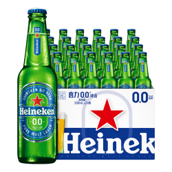 喜力 0.0啤酒 330ml*24瓶 整箱装