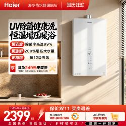 海尔 JSQ25-13KE5FXPGU1 无级变频水伺服燃气热水器 13L 天然气 25kW
