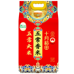 十月稻田 五常香米 五常大米 10斤（东北大米 5kg/公斤）