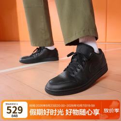 Jordan 男子休闲鞋 乔丹黑武士AJ1 高级感潮流运动鞋553558-093黑42.5