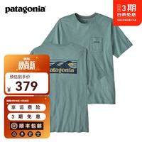 巴塔哥尼亚 男士混纺棉圆领短袖T恤Boardshort Logo  37655 BLSG 2XL