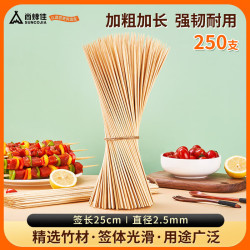 尚烤佳 Suncojia） 竹签 烧烤签子 君子签 羊肉串木签 穿肉签 烧烤配件