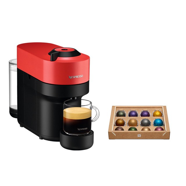 NESPRESSO 奈斯派索Vertuo Pop V5胶囊咖啡机  一键式全自动家用商用 含时刻艺境咖啡胶囊套装 不焦绿及时刻艺境6条装