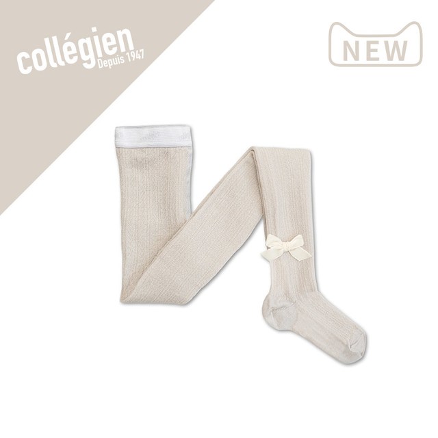 COLLEGIEN 法国Collegien女童连裤袜秋冬2026新品美利奴羊毛蝴蝶结打底裤袜