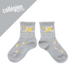 COLLEGIEN 法国Collegien女童袜子秋季埃及长绒棉女宝宝花边短袜婴幼儿袜子