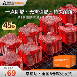 尚烤佳 Suncojia）速燃炭 围炉煮茶炭 烧烤碳 无烟果木炭 烧烤炭 约4.77斤