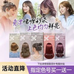 花王 莉婕Liese啫喱染发膏剂黑茶色灰色染泡泡沫染植物 2盒