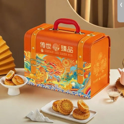 稻香村 月饼礼盒 广式五仁蛋黄中秋团购福利企业礼品 传世臻品1110g