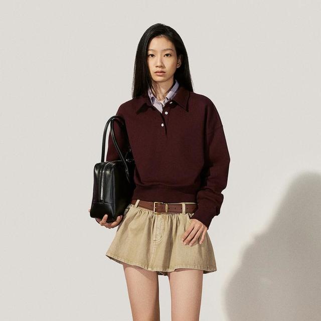 欧时力 女式Polo领卫衣 1SY1110990