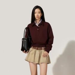 欧时力 女式Polo领卫衣 1SY1110990