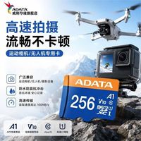 百亿补贴：威刚 高速TF卡 V10 A1行车记录仪256GB监控摄像机运动相机音箱通用