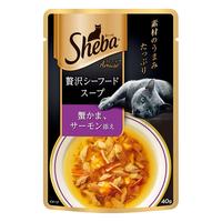 希宝 原装进口肉块浓汤软包猫罐头海鲜盛宴成猫40g*12整盒装黑金妙鲜包