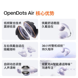 韶音 OpenDots Air 开放式蓝牙 午夜黑 耳夹耳机