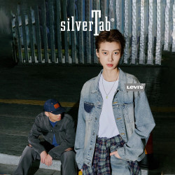 Levi's ®SilverTab™25年春夏男士美式复古时尚牛仔夹克外套 灰色 004GI-0000 L