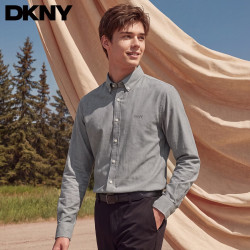 DKNY 衬衫男士2026秋季新款商务通勤上班休闲长袖衬衣外套