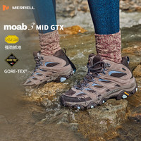 户外徒步：迈乐 户外经典徒步鞋女款MOAB 3 GTX防水中帮透气旅游耐磨防滑登山鞋 J035816米粽 35
