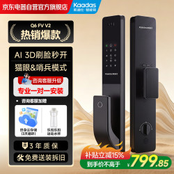 凯迪仕 Q6FV升级款 AI实时监控 智能门锁