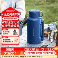 宅家食光：摩飞 MR6061C 便携不锈钢 1L 轻奢蓝 电热水壶