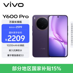 vivo Y600Pro 10200mAh蓝海电池 星曜紫 8GB+512GB 5G手机