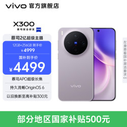 vivo X300 5G手机 12GB+256GB 惬意紫