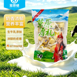 草原情 手工奶疙瘩 奶块酪奶豆腐皮子休零食 500g