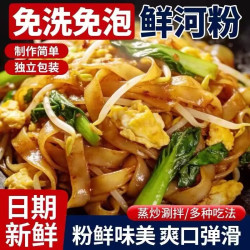 鲜闻果 正宗鲜河粉半成品商用炒河粉方便食品懒人速食品袋装新鲜干炒牛河