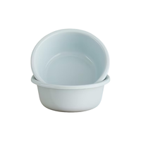 梦庭 加厚塑料脸盆 蓝色 36cm