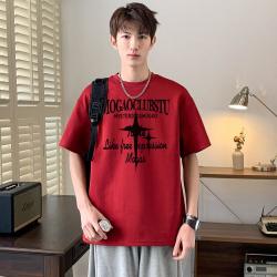 摩高 夏季休闲舒适短袖T恤青少年男士宽松户外运动上衣