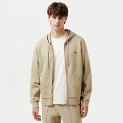 LACOSTE 法国鳄鱼男装休闲时尚潮流简约百搭连帽拉链卫衣外套