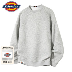 Dickies 卫衣男士休闲外套男秋冬季圆领纯色上衣服宽松长袖T恤打底衫