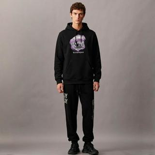 G GIVENCHY 纪梵希 LOGO连帽抽绳男士卫衣