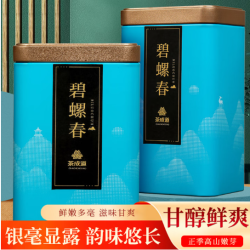 茶成道 明前碧螺春高山云雾绿茶 2026年新茶叶 栗香甘甜 铁罐装 100克*2罐