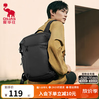 爱华仕 都市行者系列 14英寸 黑色 男士双肩包