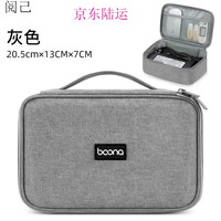 阅己 充电器收纳包适用联想拯救者笔记本电脑电源鼠标线收纳包 数据线U 小号-灰色