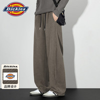 Dickies 裤子男士老钱风卫裤宽松阔腿直筒休闲裤男秋冬季长裤 卡其色 XL